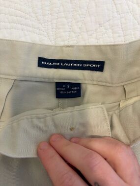 Ralph Lauren Sport Straight Leg Pants in Light Khaki